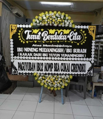 Papan Bunga di Pajajaran Bogor